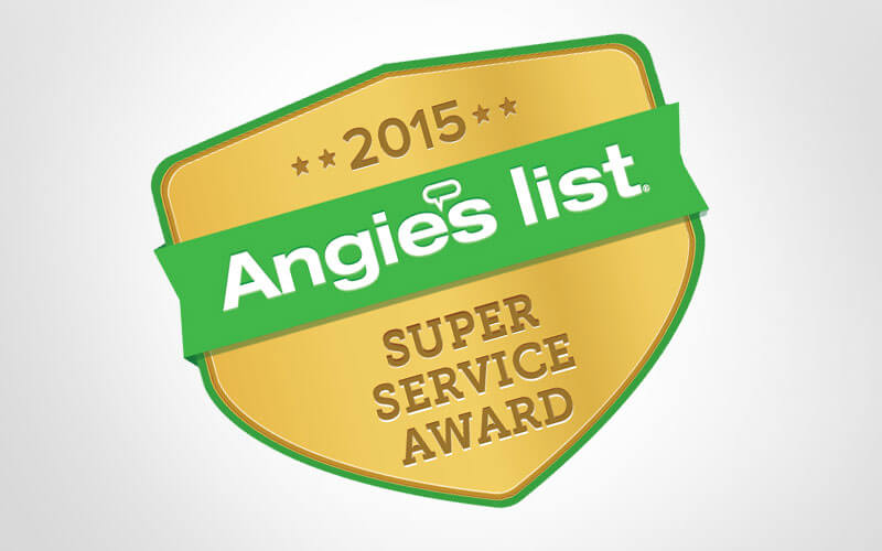 Esteemed 2015 Angie’s List Super Service Award