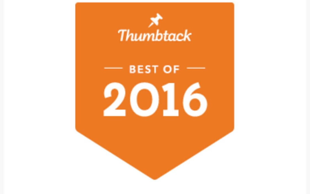 ThumbTack Best of 2016 award